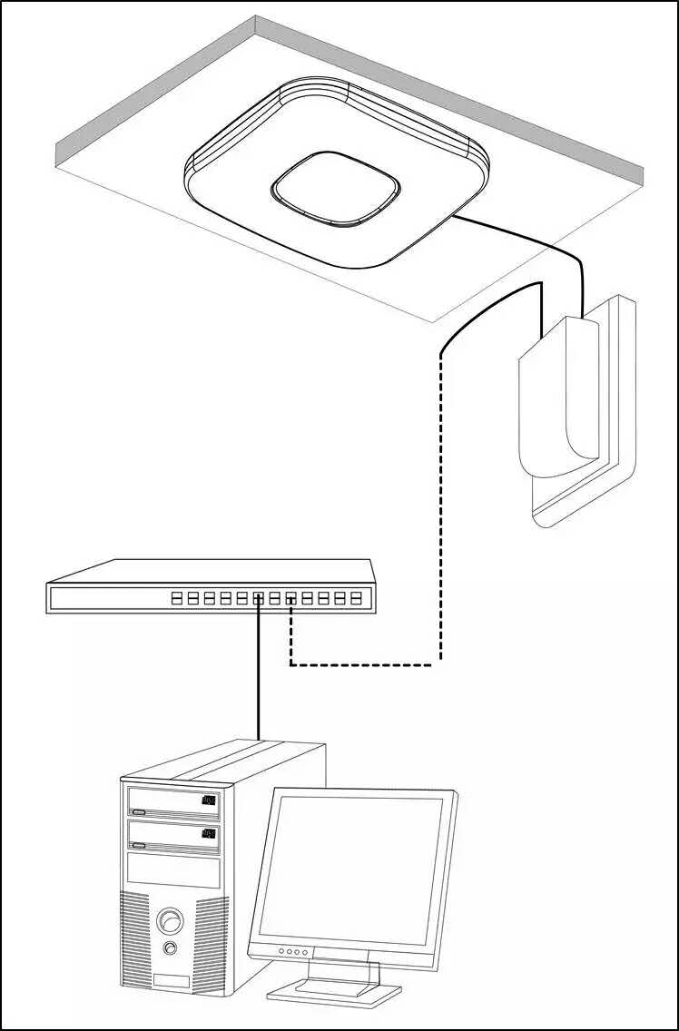DS-3WF01C-2NE电梯专用网桥安装接线图